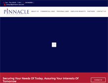 Tablet Screenshot of pinnacle-uae.com